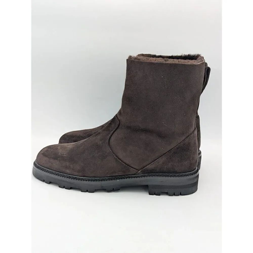 Manolo Blahnik Tomosa dark brown suede boots EU 39